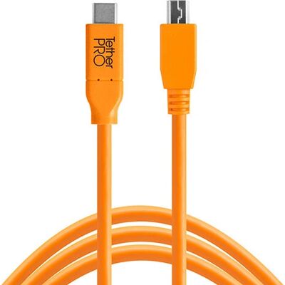 Tether Tools USB-Kabel Orange 4,6 m USB 2.0 Mini-USB B Tether Tools USB-Kabel Orange 4,6 m USB 2.0 Mini-USB B