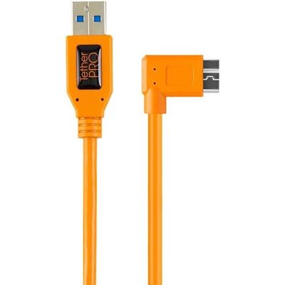 Tether Tools TetherPro USB 3.0 Micro-B Kabel - 0,5 m - Orange Tether Tools TetherPro USB 3.0 Micro-B Kabel - 0,5 m - Orange