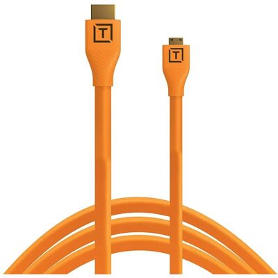 Tether Tools TetherPro Micro zu HDMI 2.0, 4,6 m Orange Tether Tools TetherPro Micro zu HDMI 2.0, 4,6 m Orange
