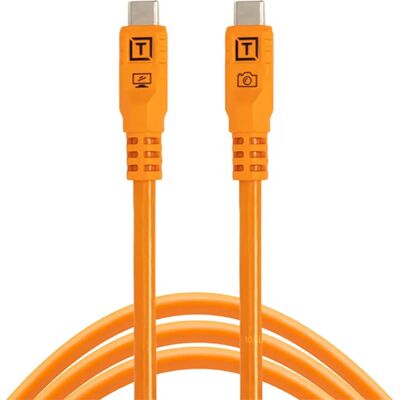 Tether Tools TetherPro Optima 10G USB-C 3m Orange - Câble USB - Publicité Tether Tools TetherPro Optima 10G USB-C 3m Orange - Câble USB - Publicité
