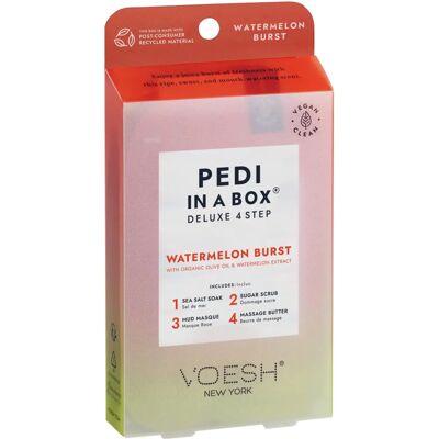 Voesh - Kit de soins des pieds pastèque 4 étapes - Édition limitée - Publicité Voesh - Kit de soins des pieds pastèque 4 étapes - Édition limitée - Publicité