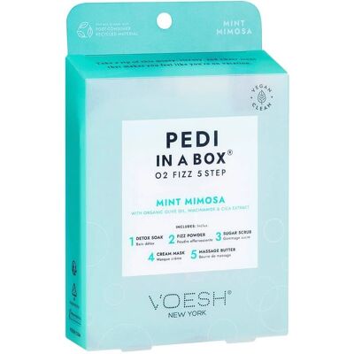 Soins des pieds Mint & Mimosa en 5 étapes - Kit de pédicure - Publicité Soins des pieds Mint & Mimosa en 5 étapes - Kit de pédicure - Publicité