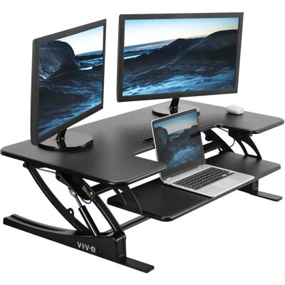 VIVO - DESK-V000VL - 107cm - Convertisseur de bureau - Publicité VIVO - DESK-V000VL - 107cm - Convertisseur de bureau - Publicité