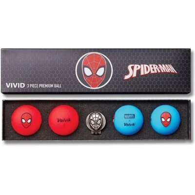 Volvik Spider-Man Gift Set - Golf Balls & Marker Volvik Spider-Man Gift Set - Golf Balls & Marker