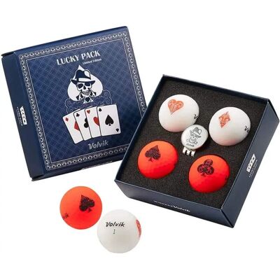 Volvik Vivid Lucky 4-Pachet de mingi de golf - Distanță Volvik Vivid Lucky 4-Pachet de mingi de golf - Distanță