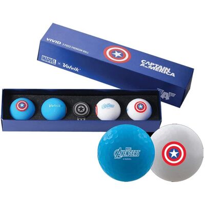 Volvik Marvel Captain America 2.0 Golf Balls - Unisex Volvik Marvel Captain America 2.0 Golf Balls - Unisex
