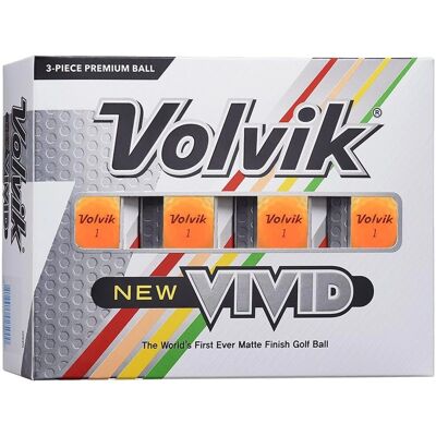 VOLVIK Vivid 2023 - Balles de golf multicolores - Golf Balls - Publicité VOLVIK Vivid 2023 - Balles de golf multicolores - Golf Balls - Publicité