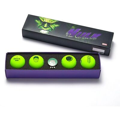Set de mingi de golf Volvik VIVID Marvel HULK - Ediție limitată, rezistent la UV, cutie cadou Set de mingi de golf Volvik VIVID Marvel HULK - Ediție limitată, rezistent la UV, cutie cadou