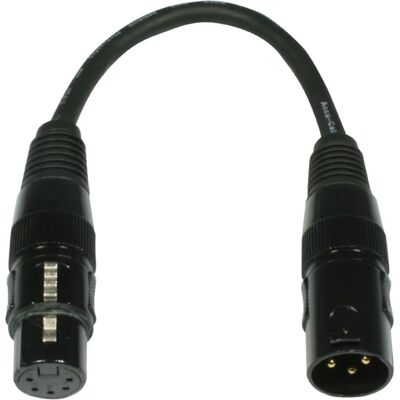 Adapter DMX American DJ AC-DMXT/3M5F - 3 Pin do 5 Pin, Metal, Czarny Adapter DMX American DJ AC-DMXT/3M5F - 3 Pin do 5 Pin, Metal, Czarny