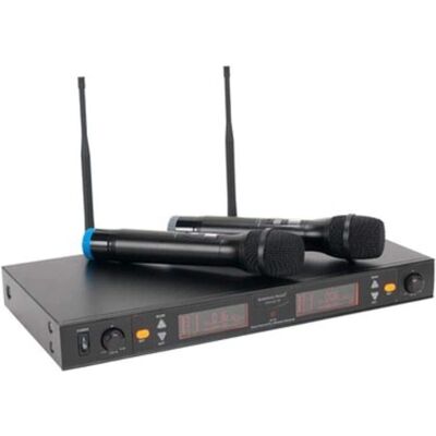 American Audio WM-219 Draadloos Microfoonsysteem - UHF 2-Kanaals American Audio WM-219 Draadloos Microfoonsysteem - UHF 2-Kanaals