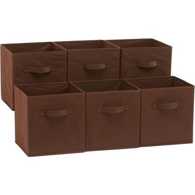 Amazon Basics Aufbewahrungswürfel - Strapazierfähiger Stoff, Griffe - 26,6x26,6x27,9cm Amazon Basics Aufbewahrungswürfel - Strapazierfähiger Stoff, Griffe - 26,6x26,6x27,9cm