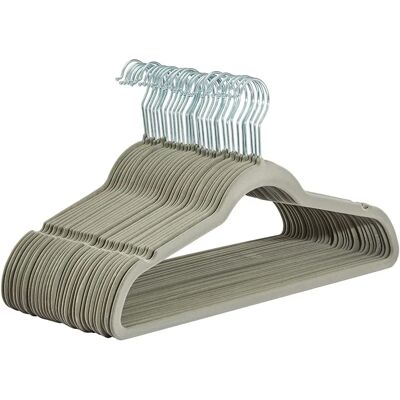 Penderies Slim en Velours Antidérapant Amazon Basics - Lot de 30 Penderies Slim en Velours Antidérapant Amazon Basics - Lot de 30
