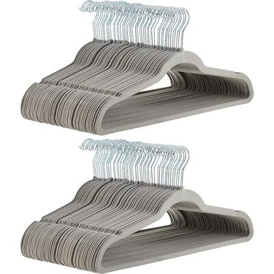 Amazon Basics Slim Velvet NonSlip Suit Clothes Hangers Gray - Hangers Amazon Basics Slim Velvet NonSlip Suit Clothes Hangers Gray - Hangers