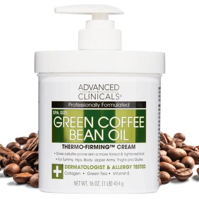 Advanced Clinicals Green Coffee Bean Oil - Thermo-Firming Cream Advanced Clinicals Green Coffee Bean Oil - Thermo-Firming Cream
