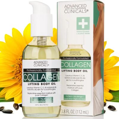 Advanced Clinicals - Collagen Lifting - Vitamin C - Vitamin E - Body Oil Advanced Clinicals - Collagen Lifting - Vitamin C - Vitamin E - Body Oil