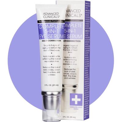Advanced Clinicals Complete 5-in-1 Eye Serum - Anti-Aging Advanced Clinicals Complete 5-in-1 Eye Serum - Anti-Aging