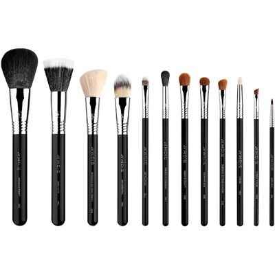 Sigma Beauty Essential Kit - 12-delt profesjonelt sminkebørstesett - Svart Sigma Beauty Essential Kit - 12-delt profesjonelt sminkebørstesett - Svart