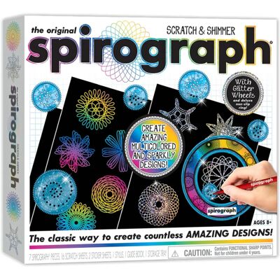 Spirograph Kreativ Ritset - 28 Delar - Glittrar & Risse - One Size Spirograph Kreativ Ritset - 28 Delar - Glittrar & Risse - One Size