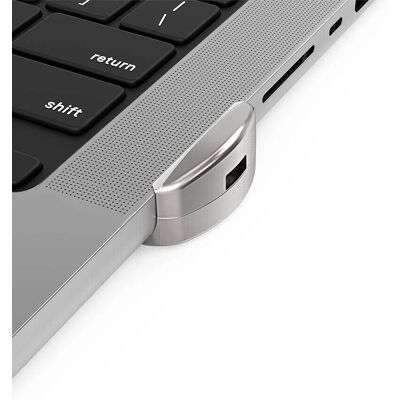 Apple Compulocks MacBook Pro M1 14-Zoll Ledge Lock Grau - Kabelschloss-Adapter Apple Compulocks MacBook Pro M1 14-Zoll Ledge Lock Grau - Kabelschloss-Adapter