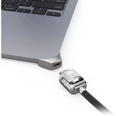 Serratura a cavo Compulocks Silver per MacBook Air M2 2022 - Adattatore di slot di sicurezza Serratura a cavo Compulocks Silver per MacBook Air M2 2022 - Adattatore di slot di sicurezza