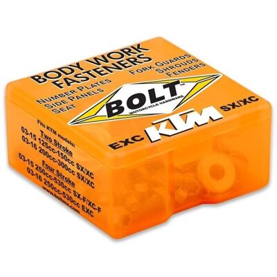 Bolt KTM Screw Kit - Universal Plastic Fastener Set for KTM SXF 2011-2015 & EXC 2012-2016 Bolt KTM Screw Kit - Universal Plastic Fastener Set for KTM SXF 2011-2015 & EXC 2012-2016