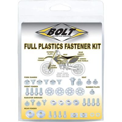 Bolt Plastic Screws Kit Honda CR125/250 - Screws Kit Bolt Plastic Screws Kit Honda CR125/250 - Screws Kit