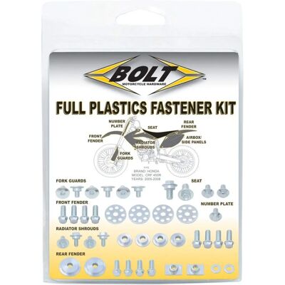 Juego de tornillos de plástico Bolt Kawasaki KX450F - Completo - Unisex Juego de tornillos de plástico Bolt Kawasaki KX450F - Completo - Unisex