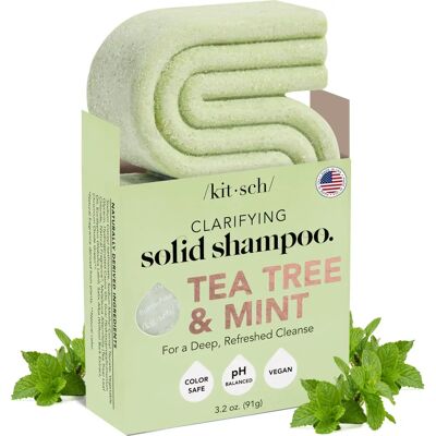 Kitsch Shampooing Purifiant à l’Arbre à Thé et à la Menthe - Shampoo - Publicité Kitsch Shampooing Purifiant à l’Arbre à Thé et à la Menthe - Shampoo - Publicité