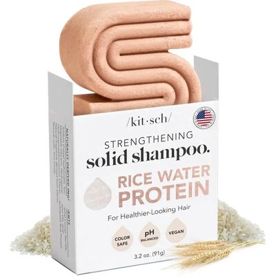 Kitsch Rice Water Protein Strengthening Shampoo Bar - Shampoo Type Kitsch Rice Water Protein Strengthening Shampoo Bar - Shampoo Type
