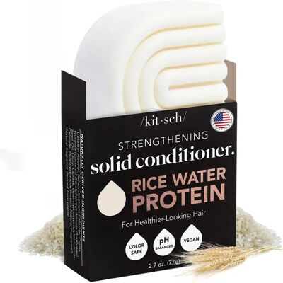 Kitsch Rice Water Protein Strengthening Conditioner Bar White Tea and Mandarin Orange - Conditioner Bar Kitsch Rice Water Protein Strengthening Conditioner Bar White Tea and Mandarin Orange - Conditioner Bar