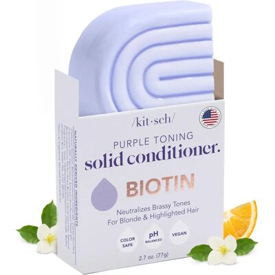 Kitsch Biotin Barre de conditionneur violet - Vegan, Cruelty-Free - 77g - Publicité Kitsch Biotin Barre de conditionneur violet - Vegan, Cruelty-Free - 77g - Publicité