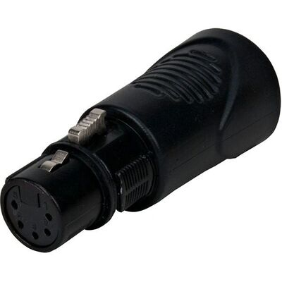 Connettore cavo Adj ACRJ455PFM - Nero - XLR femmina 5 poli a RJ45 Connettore cavo Adj ACRJ455PFM - Nero - XLR femmina 5 poli a RJ45