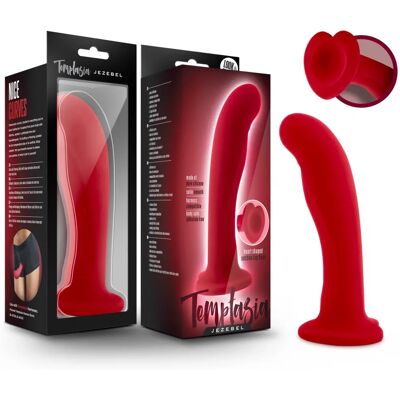 Blush Temptasia Jezebel Crimson Dildo - 15cm Silicone Waterproof Unisexe - Publicité Blush Temptasia Jezebel Crimson Dildo - 15cm Silicone Waterproof Unisexe - Publicité