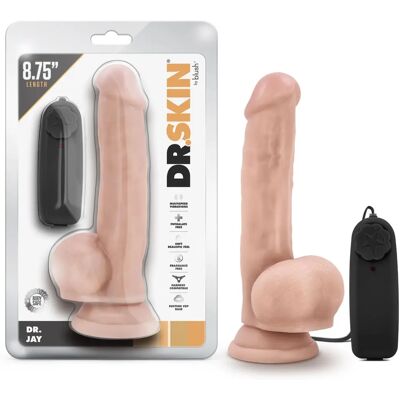 Dr. Skin Dr. Jay Vibrator imukupilla - 22cm - Vanilja Dr. Skin Dr. Jay Vibrator imukupilla - 22cm - Vanilja