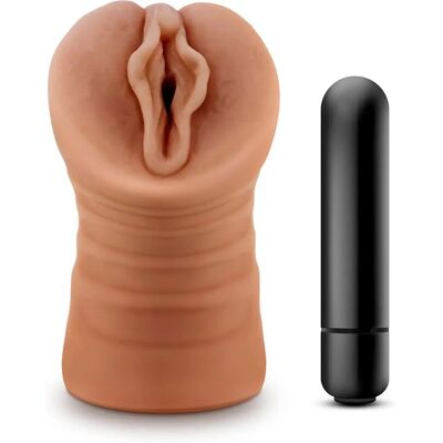 Blush Novelties M For Men Sofia Mocha Masturbator - Realistinen, Värisevä, Kehon Turvallinen TPE Blush Novelties M For Men Sofia Mocha Masturbator - Realistinen, Värisevä, Kehon Turvallinen TPE