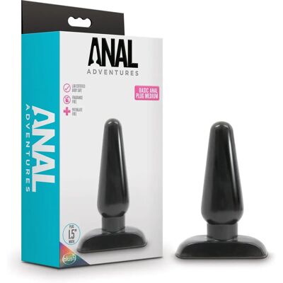Blush Novelties Basic Medium - Anal Plug - Sicher, PVC, 12cm Blush Novelties Basic Medium - Anal Plug - Sicher, PVC, 12cm