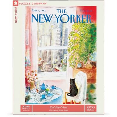 New York Puzzle Company - Vue d'un Chat à New York - 1000 pièces New York Puzzle Company - Vue d'un Chat à New York - 1000 pièces