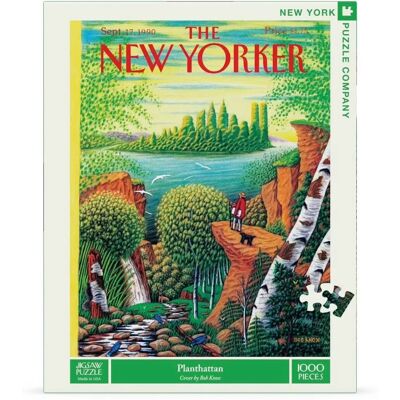 New York Puzzle Company - New Yorker Planthattan - 1000 pièces - Publicité New York Puzzle Company - New Yorker Planthattan - 1000 pièces - Publicité