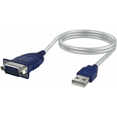 Sabrent - CB-DB9P - Bleu - 0.3 m Câble - Publicité Sabrent - CB-DB9P - Bleu - 0.3 m Câble - Publicité