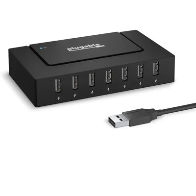 Plugable USB2-HUB7BC-EU Hub USB 2.0 7 Ports Noir - Publicité Plugable USB2-HUB7BC-EU Hub USB 2.0 7 Ports Noir - Publicité