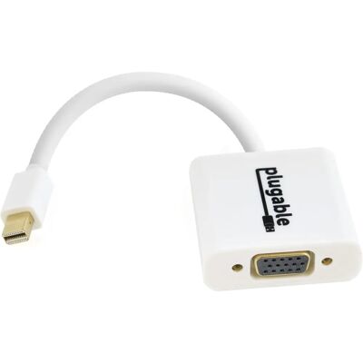 Plugable Technologies MDPM-VGAF White VGA Adapter - Video Plugable Technologies MDPM-VGAF White VGA Adapter - Video