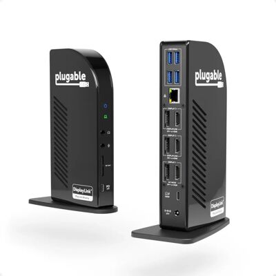 Plugable Technologies UD-ULTC4K - Station d'accueil pour plusieurs écrans 4K - Publicité Plugable Technologies UD-ULTC4K - Station d'accueil pour plusieurs écrans 4K - Publicité