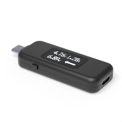 Plugable Technologies USBC-VAMETER3 - Black - OLED display - USB-C meter Plugable Technologies USBC-VAMETER3 - Black - OLED display - USB-C meter