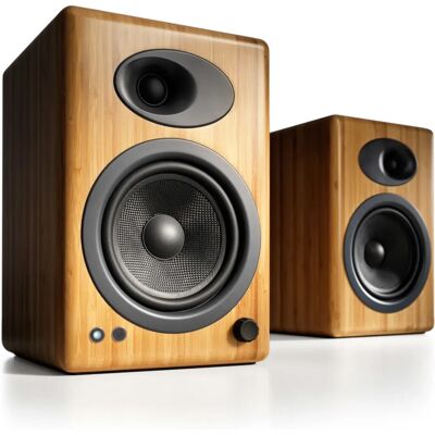 Głośniki stereo Audioengine A5+ przewodowe 50 W - Głośniki - Regał - 2-wege - Naturalne bambus Głośniki stereo Audioengine A5+ przewodowe 50 W - Głośniki - Regał - 2-wege - Naturalne bambus