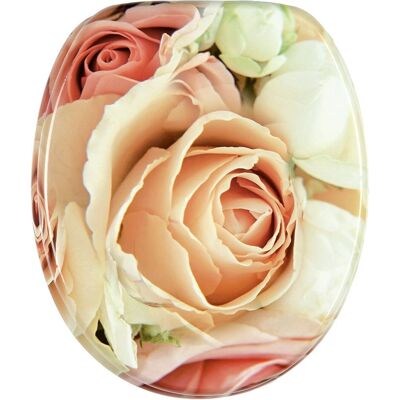 Siège de WC Rosa Rose Sanilo - Bois, Universel, Élégant, Facile à Nettoyer - Publicité Siège de WC Rosa Rose Sanilo - Bois, Universel, Élégant, Facile à Nettoyer - Publicité