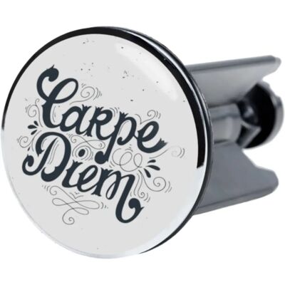 Sanilo Carpe Diem Waschbeckenstöpsel - Messing, Schwarz-Weiß, 4cm Sanilo Carpe Diem Waschbeckenstöpsel - Messing, Schwarz-Weiß, 4cm