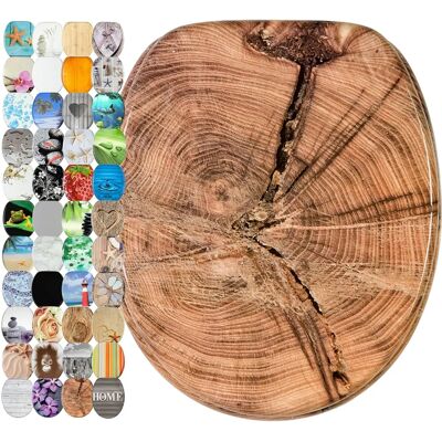 Sanilo Old Tree - Braun, 37,7x47cm, Soft-close, WC-Sitz Sanilo Old Tree - Braun, 37,7x47cm, Soft-close, WC-Sitz