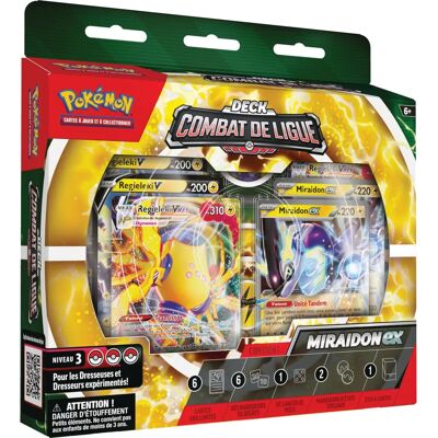 Deck Pokémon Miraidon & Regieleki - Jeu de Cartes à Collectionner - Publicité Deck Pokémon Miraidon & Regieleki - Jeu de Cartes à Collectionner - Publicité