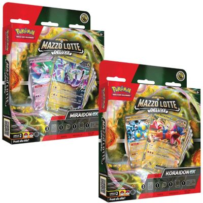 The Pokemon Company Miraidon-EX Koraidon-EX Mazzo Deluxe - Gioco di Carte Collezionabili The Pokemon Company Miraidon-EX Koraidon-EX Mazzo Deluxe - Gioco di Carte Collezionabili