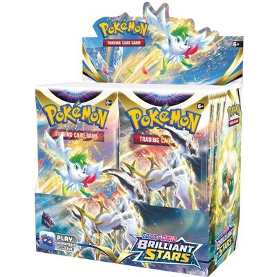 Pokémon Sword & Shield Brilliant Stars Korttipeli - 1 tai 18 Boosterit Pokémon Sword & Shield Brilliant Stars Korttipeli - 1 tai 18 Boosterit